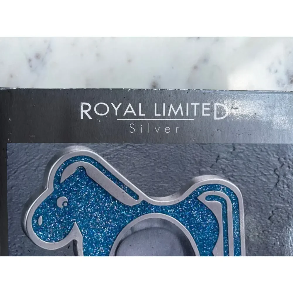 NWT Royal Limited Silver Rock a Bye Baby Rocking Horse Photo Frame w/ Box